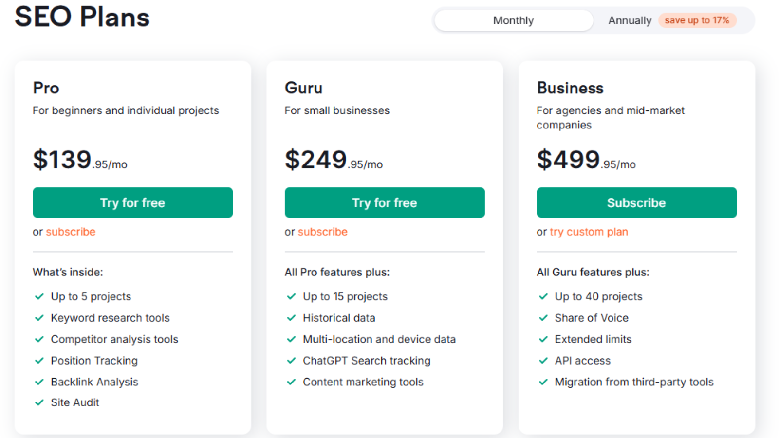 semrush-pricing